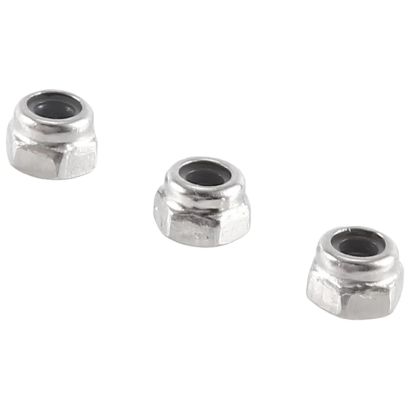 

Excellent-Metal Wheel Lock Nuts M2.5 Wheel Lock Nuts RC Car Wheel Lock Flange Nuts For 1/18 RC Car Crawler Traxxas TRX4M