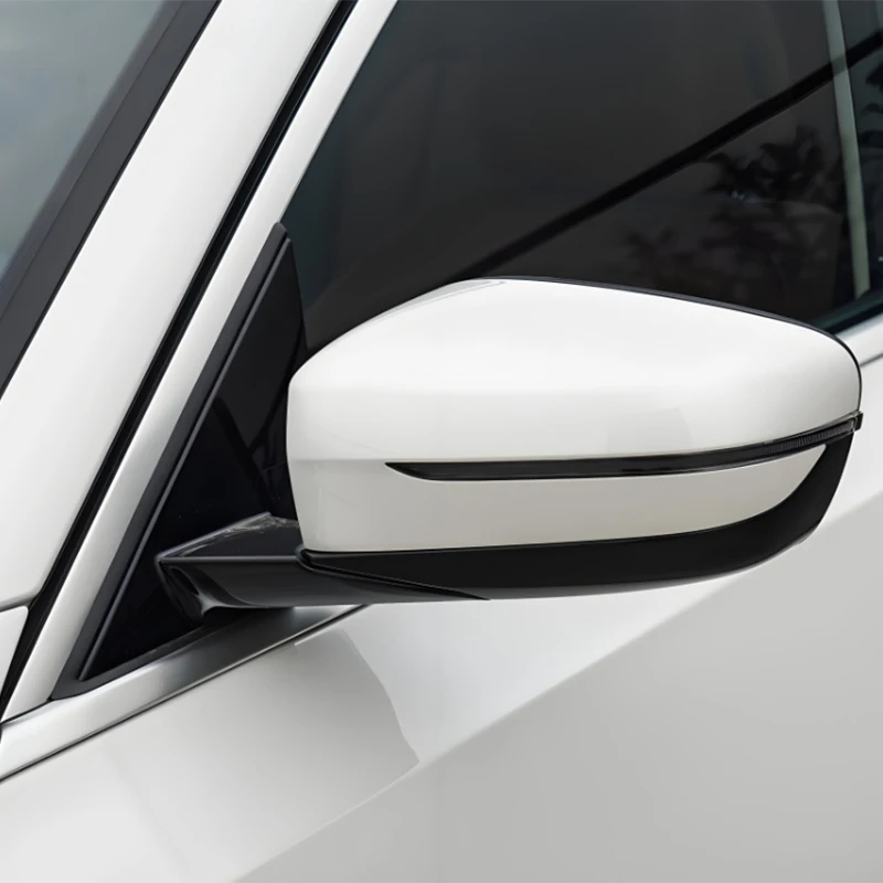Black Front Window Triangle Trim Plate Side Mirror Garnish Cover Panel Mirror Base Holder for BMW 3 Series G20 G21 G28 2020-2023