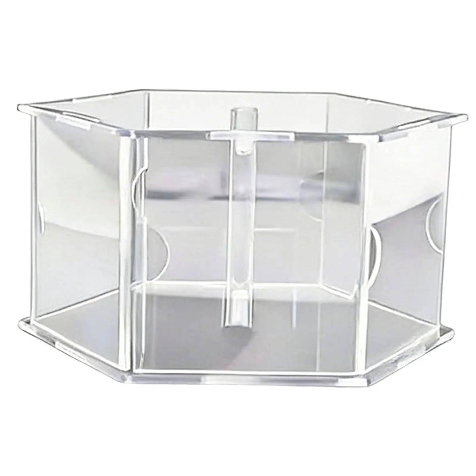 Acrylic Hexagonal Cake Stand Cupcake Tray Dessert Display Plate Fillable for Table