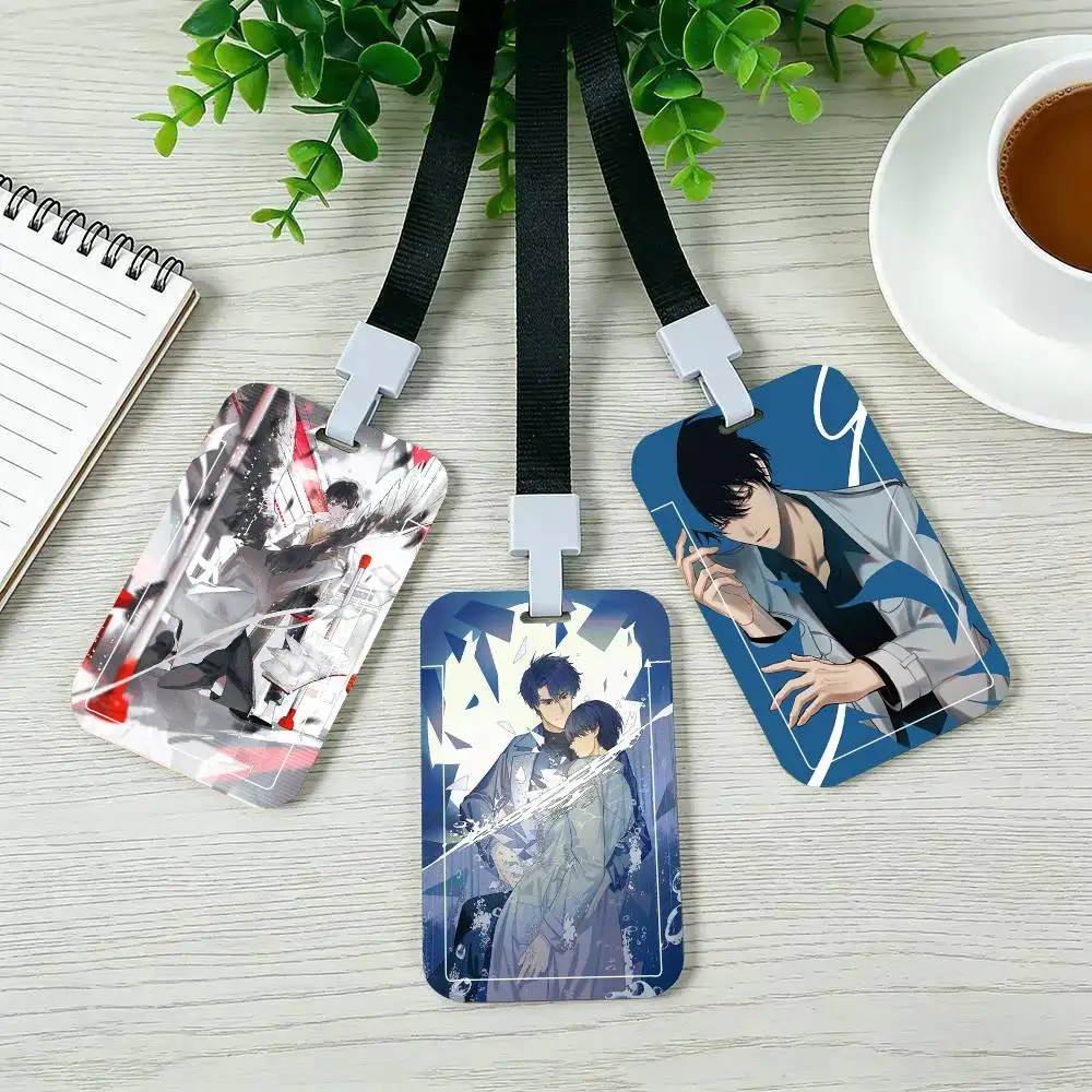 Anime Omnisciente R-reader V-viewpoint Black Lanyard Card Holders Student Meal Cards And Campus Ids School