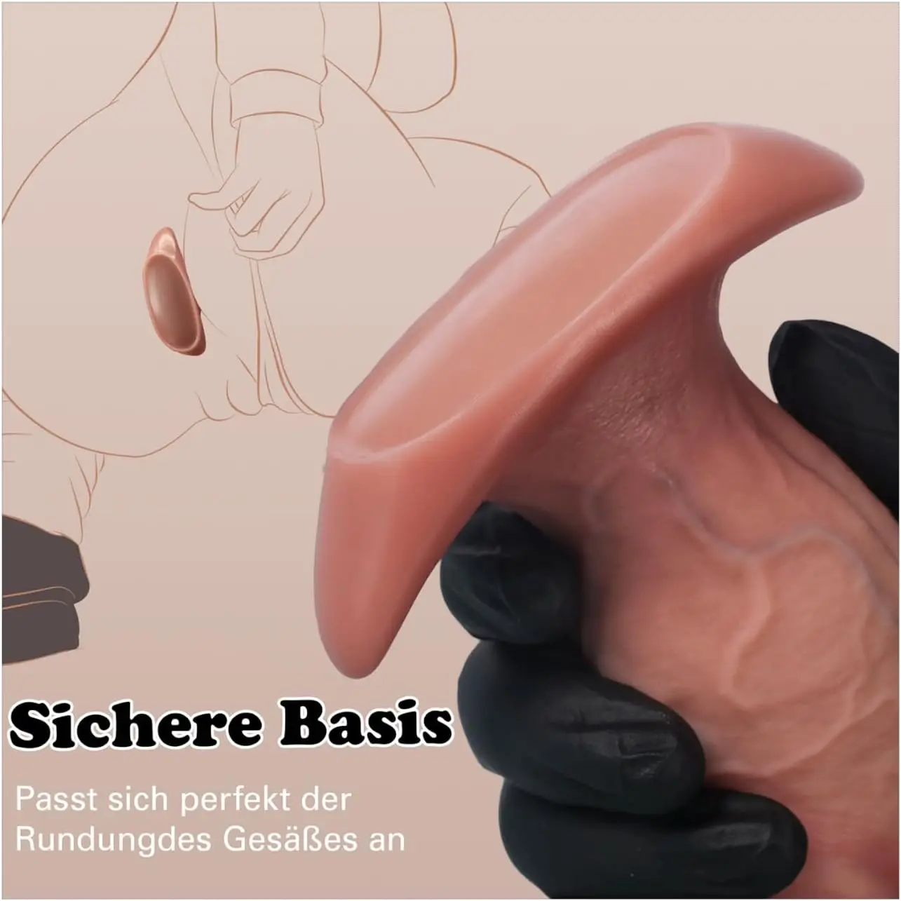 Anal Dildo Butt Plug Sex Shop Women Men Realistic Glans Penis Wear Prostate Silicone Sex Toys Anal Plug Penis Masturbators 18+ view 4