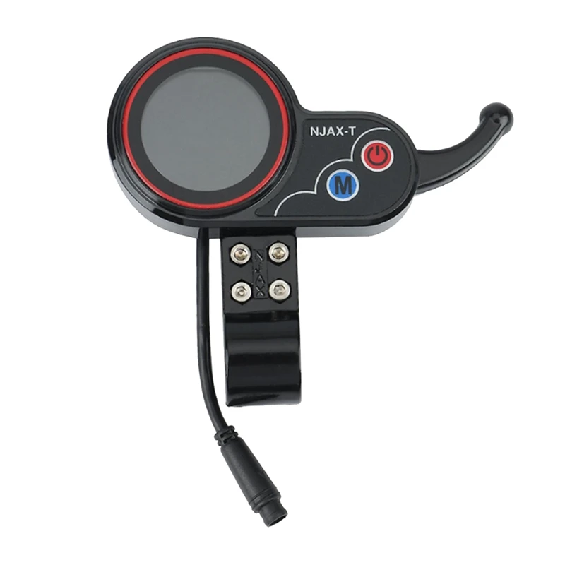 1 PCS NJAX-T Electric Scooter Dashboard Meter 36V 48V Adjustable 6PIN Plastic For Electric Scooter Accessories