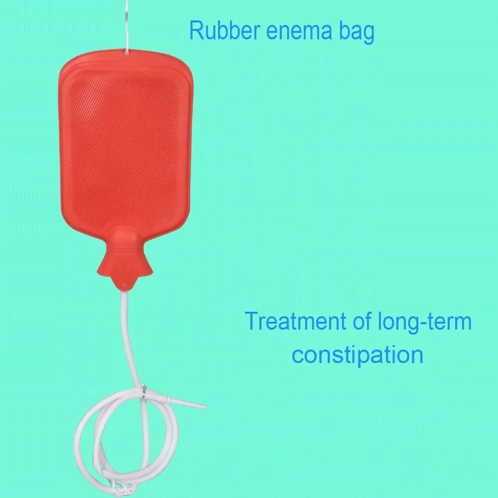 Enema Kit for Colon Detox Cleanse Enemas Enema Bag Long Silicone Hose 5 Multi-Size Reusable Tips Controlled Water Flow