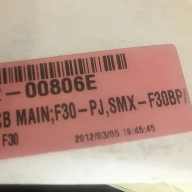 

НОВАЯ материнская плата AD92-00806E в сборе, основная плата F30-PJ SMX-F30BP/F30, фитинги для S@msVng F30, код камеры: MX20-PJ AD41-01181A
