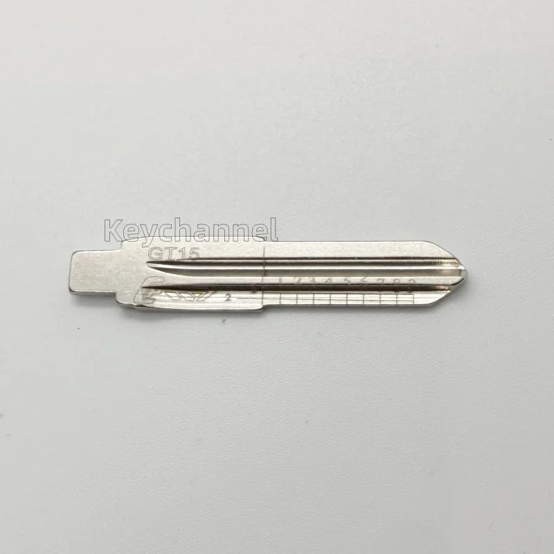 10PCS GT15 #60 Engraved Line Car Key Blade Scale Shearing Teeth Cutting Key Blank Clipper Key Blade For Fiat Palio Ferrari
