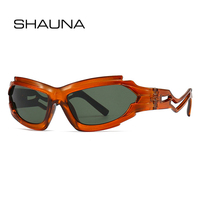 SHAUNA Vintage Irregular Cat Eye Women Luxury Sunglasses Fashion Brand Designer Unique Hollow Legs Men Shades UV400 Sun Glasses