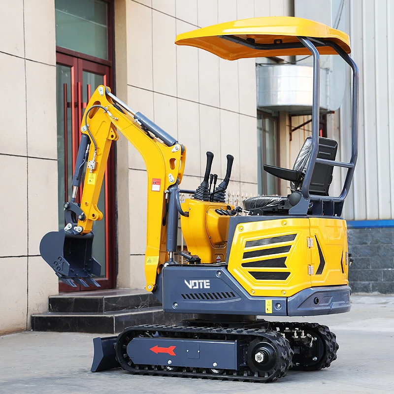 Miniexcavadora con brazo rotativo, excavadora pequeña con orugas de 1,2 toneladas, en buen estado, oferta barata personalizada