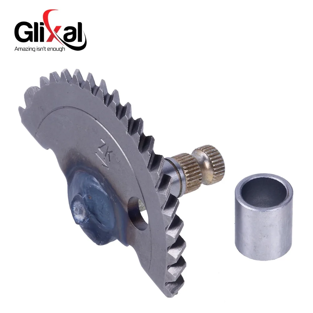 Glixal GY6 49cc 50cc 55mm Kick Start Shaft with Idle Gear Sets for Chinese 139QMA 139QMB Scooter Moped ATV (20T+8T)