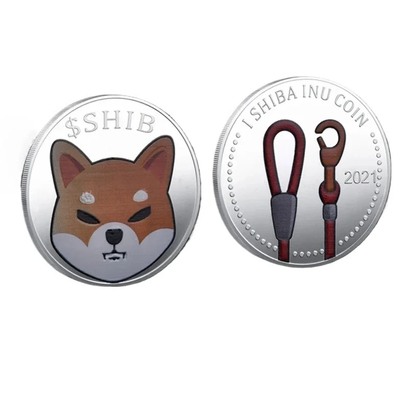 Dogecoin Killer Shiba Inu SHIB تذكارية عملة CRYPTO معدن مطلية بالذهب عملات معدنية قابلة للجمع Doge Killer هدية