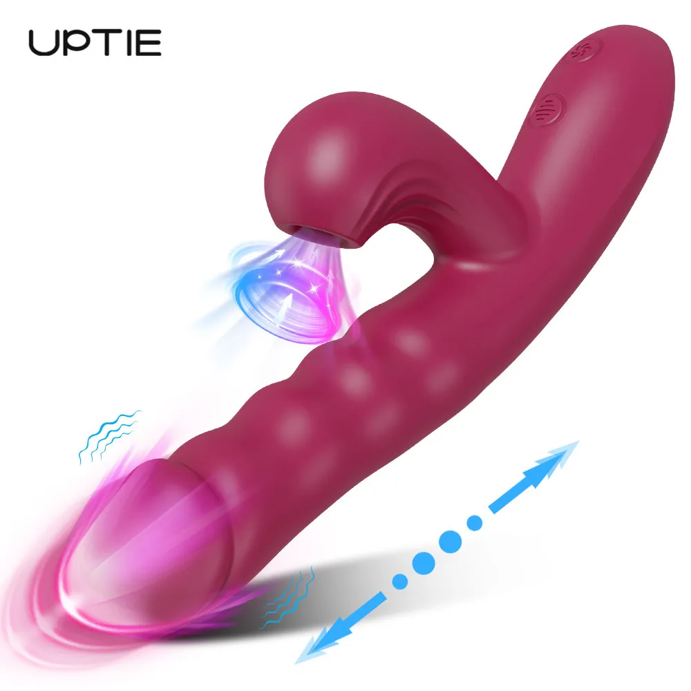 Powerful Thrusting Sucking Vibrator for Women Sucker Clitoris Stimulator G Spot Dildo Massager Sex Toys for Adult Goods Female