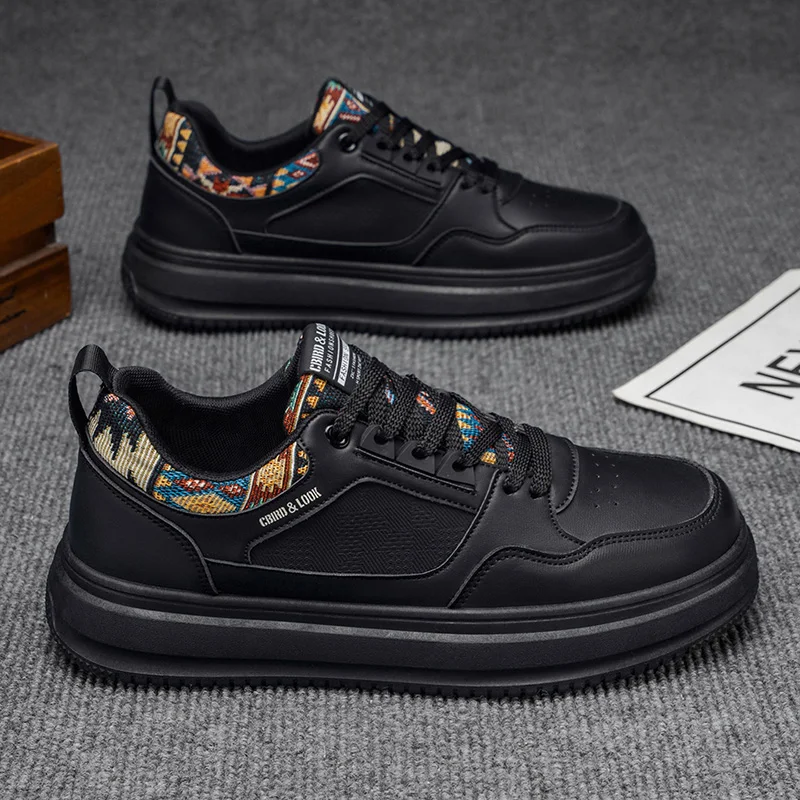 

Men's casual shoes new four season fashion versatile comfortable breathable thick sole outdoor anti slip commuting casual shoes