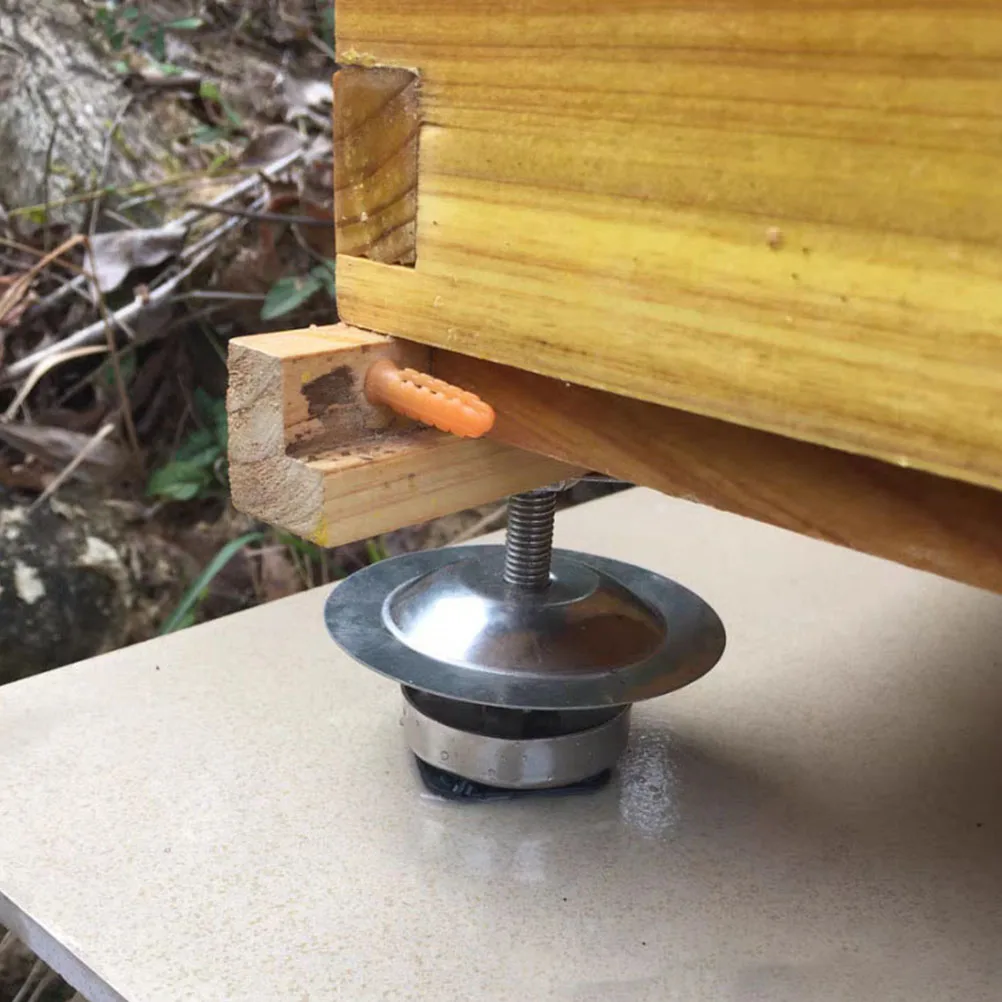 

4 Pcs Beekeeping Hive Stand Base Foot Beehive Outdoor Keeper Stands Portable Feet