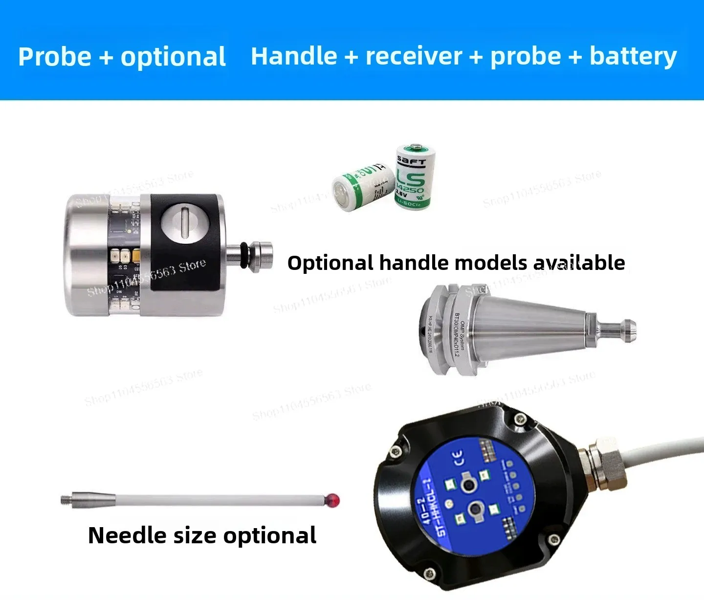 Infrared Wireless CNC Probe 2D 3D Measurement Automatic Centering Edge Finder Compatible Replace Renishaw