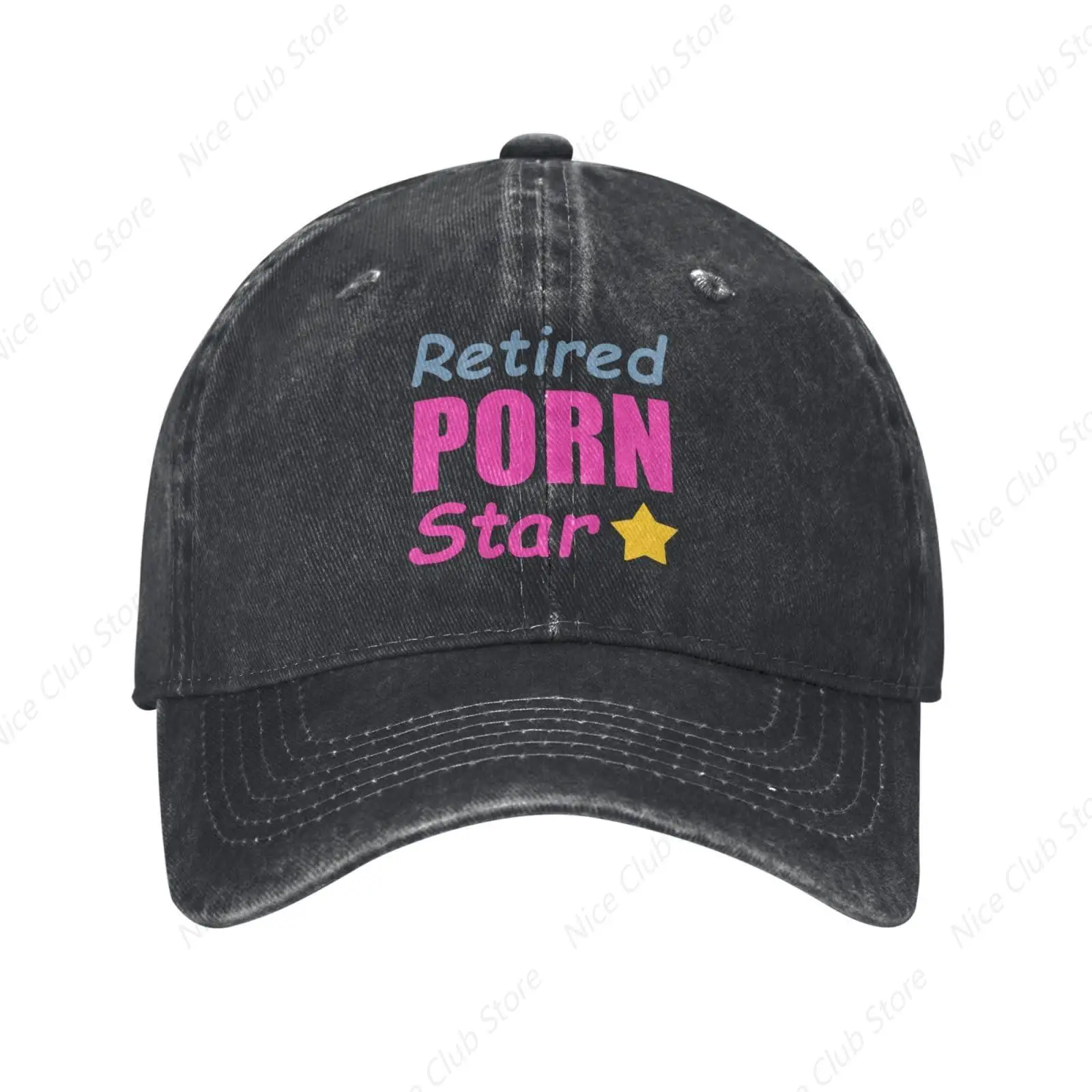 Retired Porn Star Hats Adjustable Stylish Unique Unisex Washed Cowboy Baseball Cap