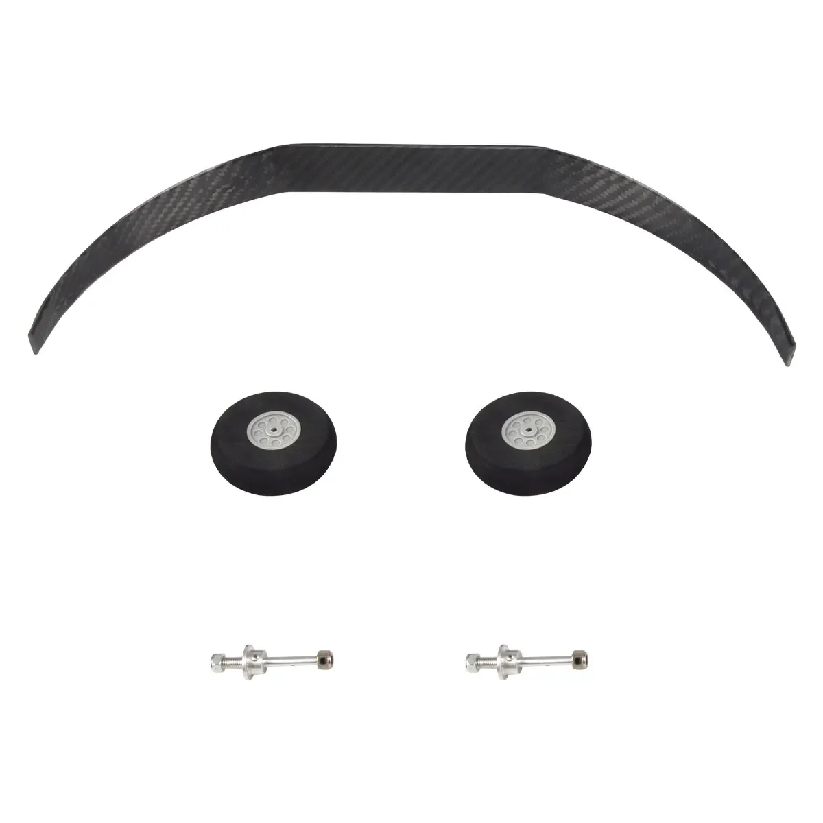 Kit de Train d'Atterrissage en Fibre de Carbone 80E, Cadre de Support avec Essieux de Roue pour Modèle d'Avion RC, 1 Ensemble