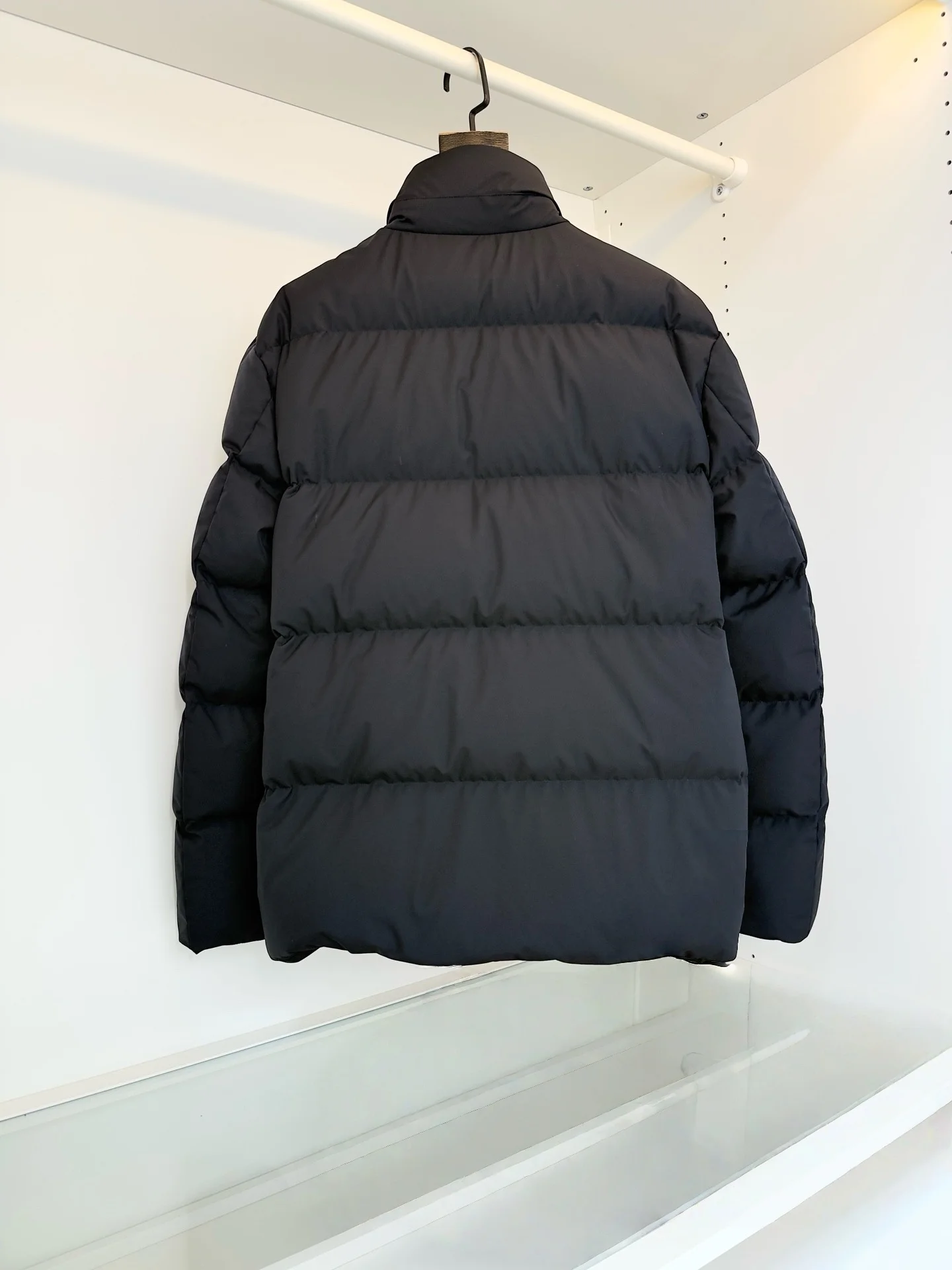 الرجال الوقوف طوق أسفل سترة الأعمال التنقل معطف الشتاء الجلود تقليم سستة جيب في الهواء الطلق سترة دافئة 2025 جديد #5