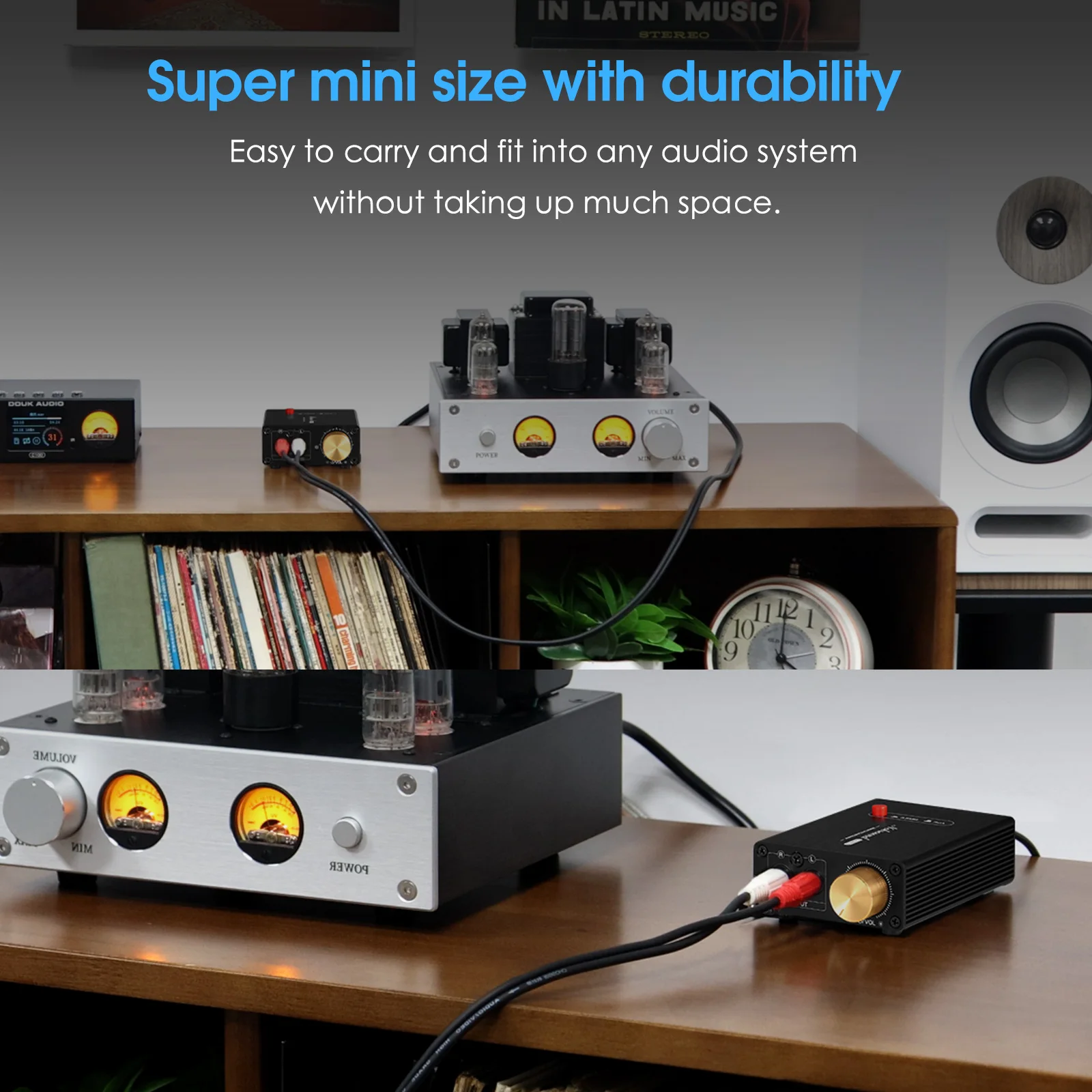 Nobsound L1MINI Mini Stereo Line Level Booster Verstärker Audio Vorverstärker 20 dB Verstärkung + Lautstärkeregler – Detail 4