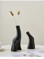 Modern Handmade Ceramic Frosted Desktop Vase Flower Pot 12