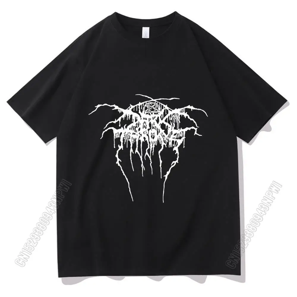 Personality Darkthrone Cotton T-Shirt Men Women Oversize T Shirt Logo Black Metal Mayhem Dimmu Borgir Taake Sbz6318 Tshirt