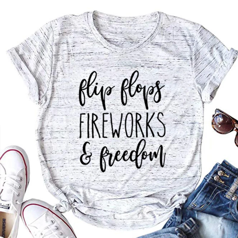 

Fourth of July Shirt Fireworks Freedom Aesthetic Clothes 4th of July Shirt Women America Clothes Women Classic