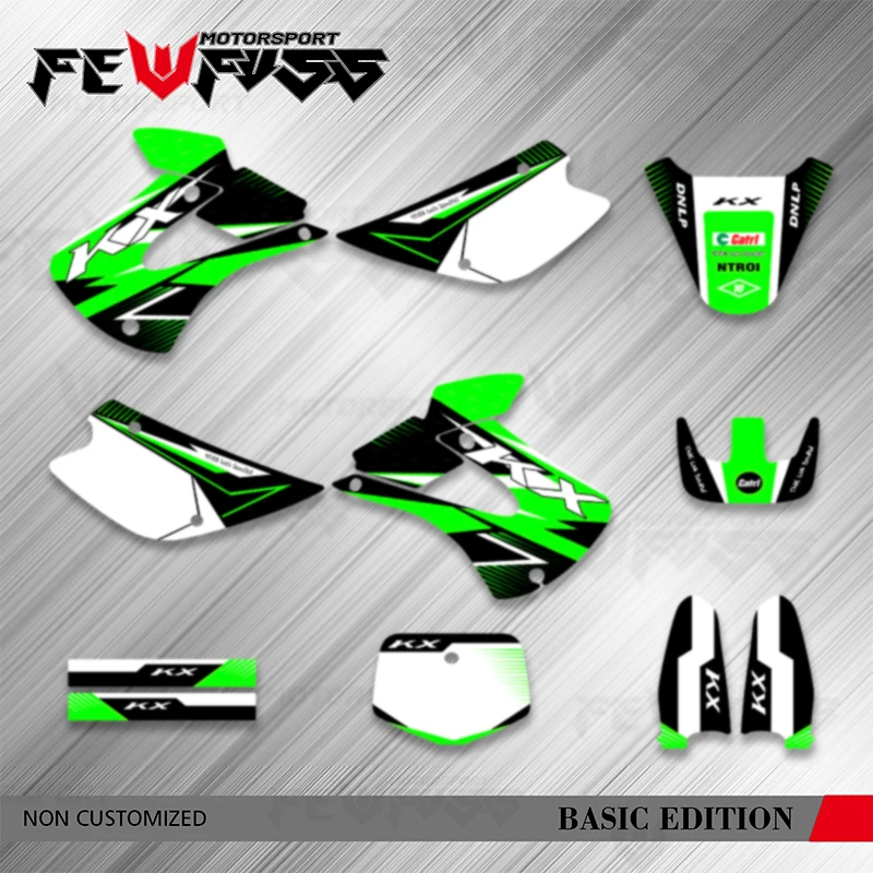 

Fewfuss For Kawasaki KX 80 85 100 KX80 KX85 KX100 1998-2013 Motorcycle Graphics Background Decal Sticker Protector Customize