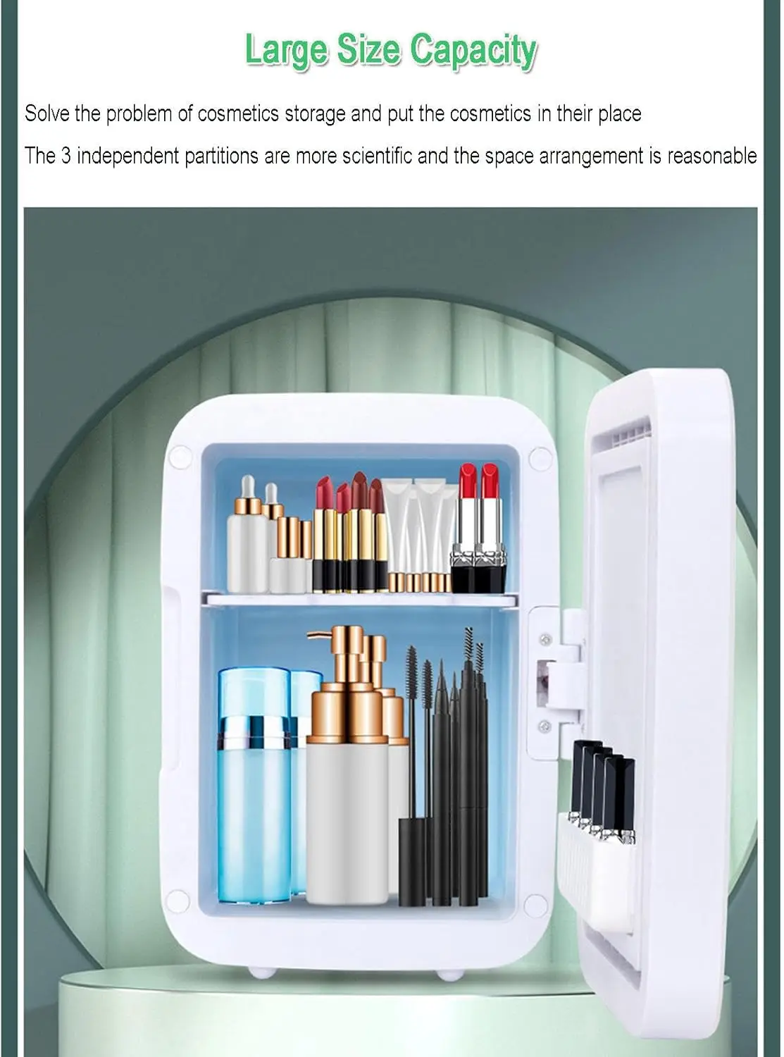 

2026 New Upgrade Mini Skincare Fridge, Makeup Fridge For Skincare 4 L/6 Can, 220V Small Cosmetic Beauty Fridge Refrigerator