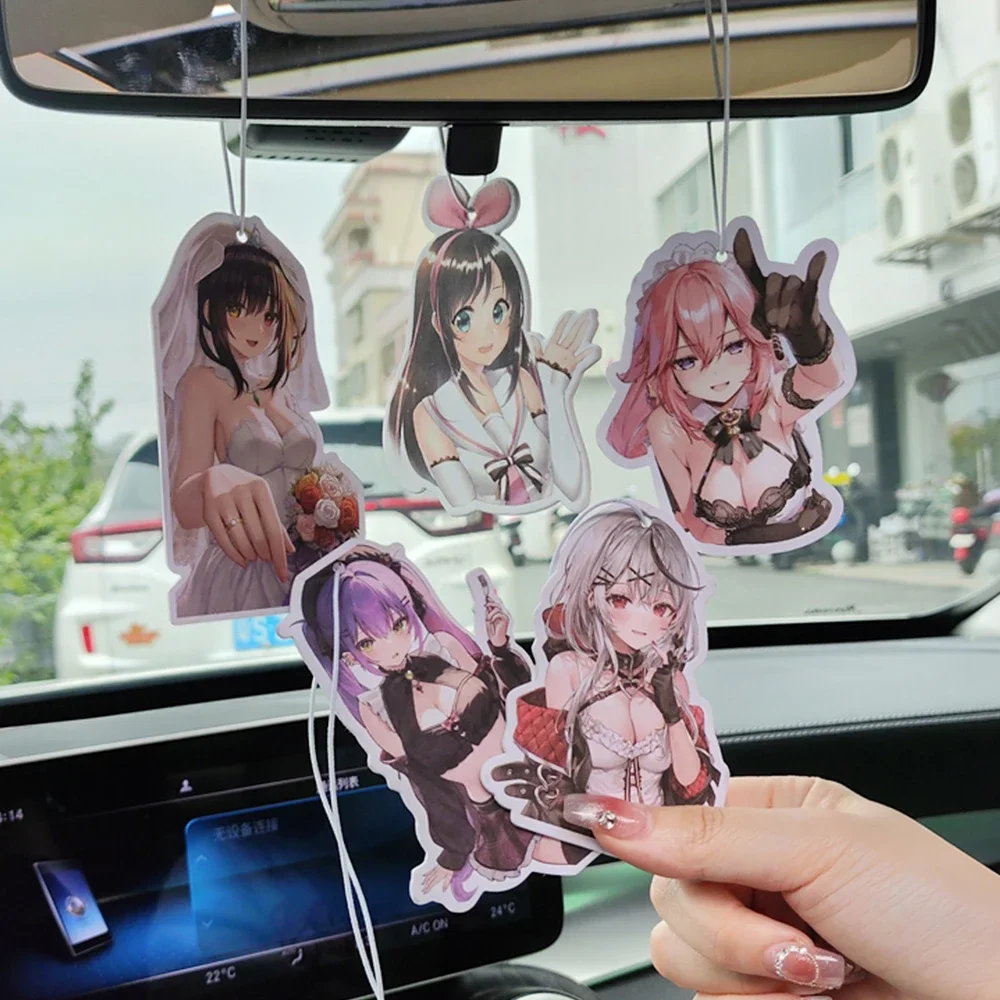أحدث سيارة الهواء المعطر العطور JDM الديكور مرآة الرؤية الخلفية قلادة معلقة حلية JK أنيمي الفتيات الجنس سيدة اكسسوارات السيارات