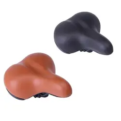 G188 Cycling Cushion Bicycle Saddle Mountain Bike Cushion Bicycle Seat  Accessories Brown Black 25*20CM