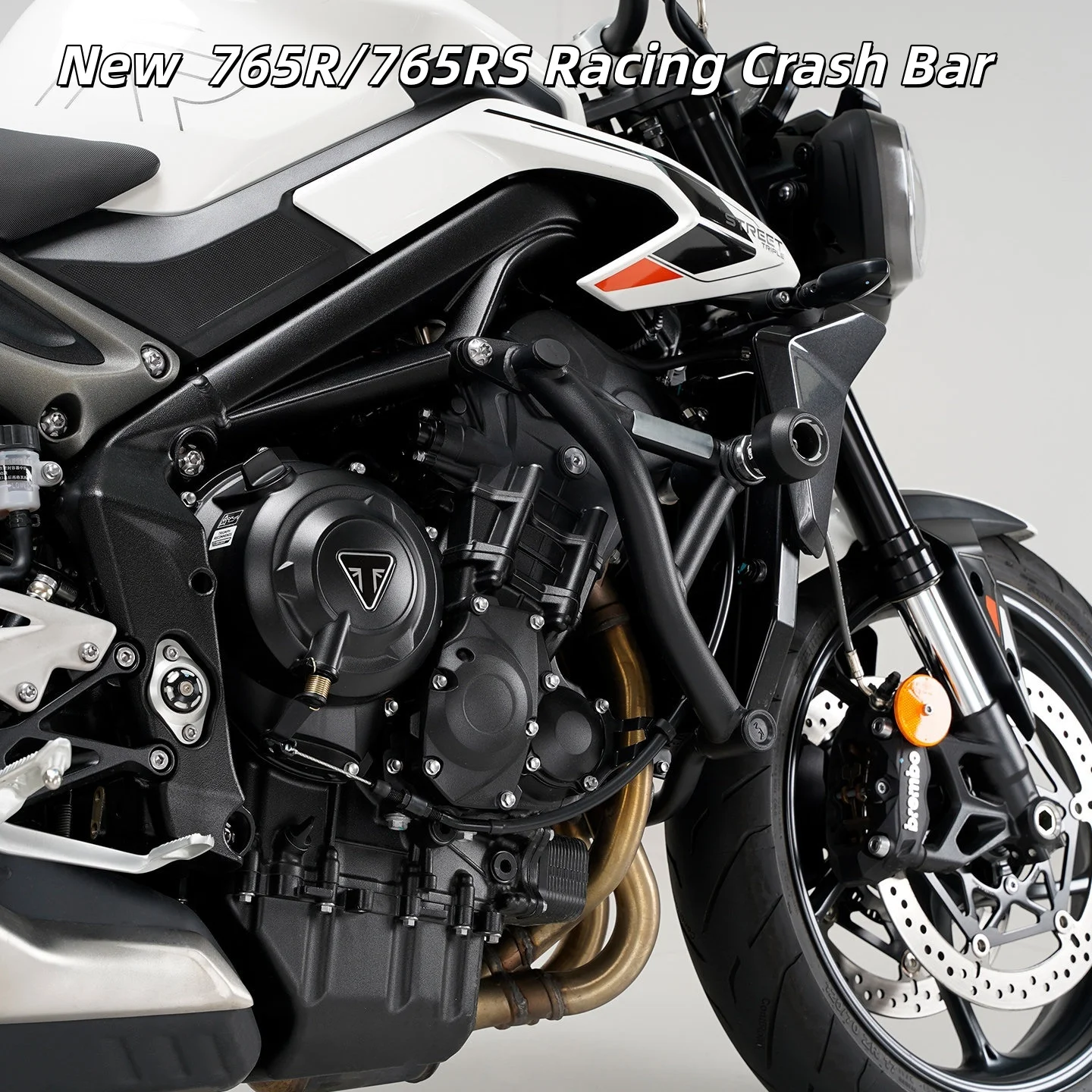 For 765R 765RS Practical Racing Protection Bumper, Matte Anti-Corrosion Shield Engine Fuel Tank And Side Fairing Accessories