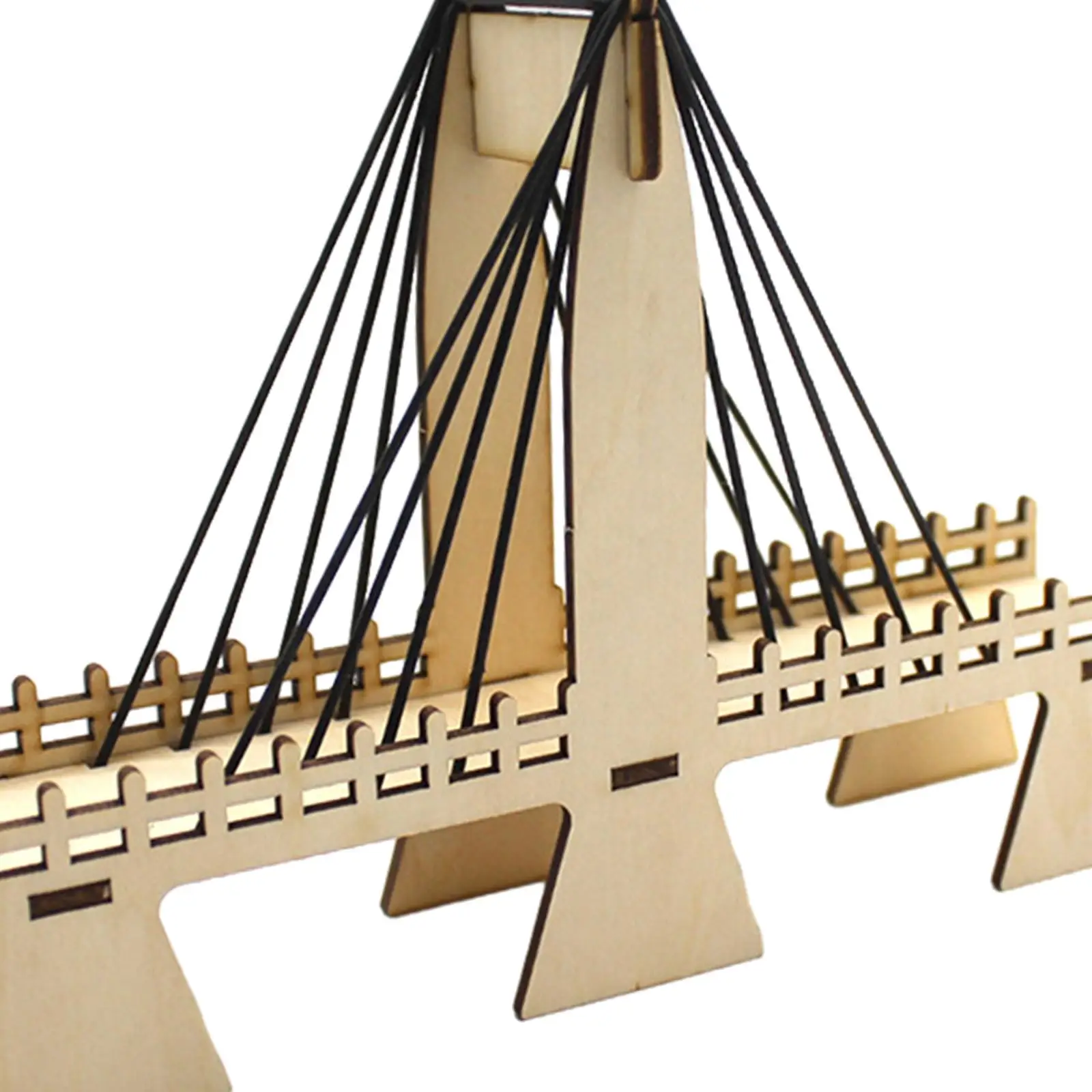 كابل تجربة العلوم التعليمية DIY Stayed Bridge للأطفال الصغار