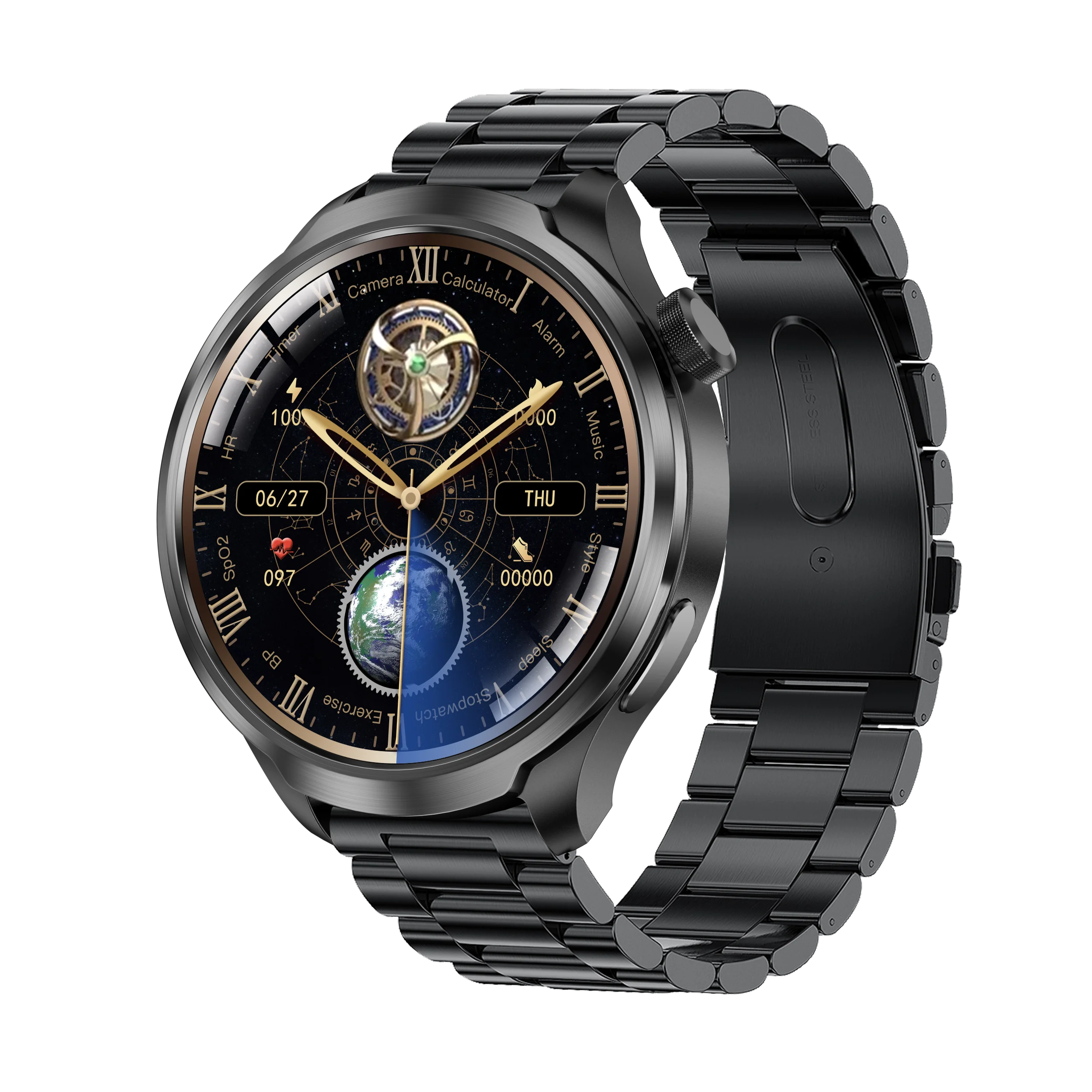 

2024, новый спортивный водонепроницаемый смарт-браслет, мужские часы, GPS, NFC, компас, 1,85-дюймовый AMOLED-экран, Bluetooth-умные часы с вызовом