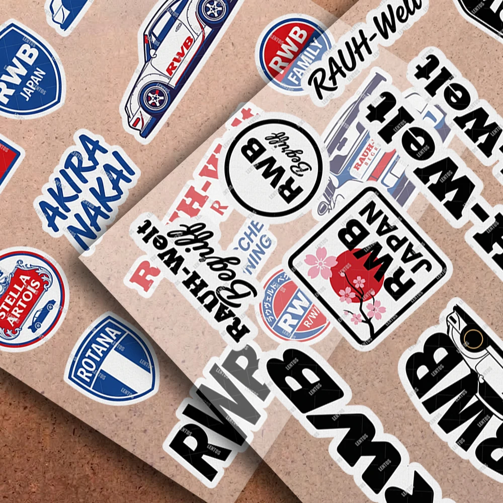 Motorcycle Reflective Decal Safety Sticker for Helmet Car Bike Durable Self-Adhesive for R-RWB