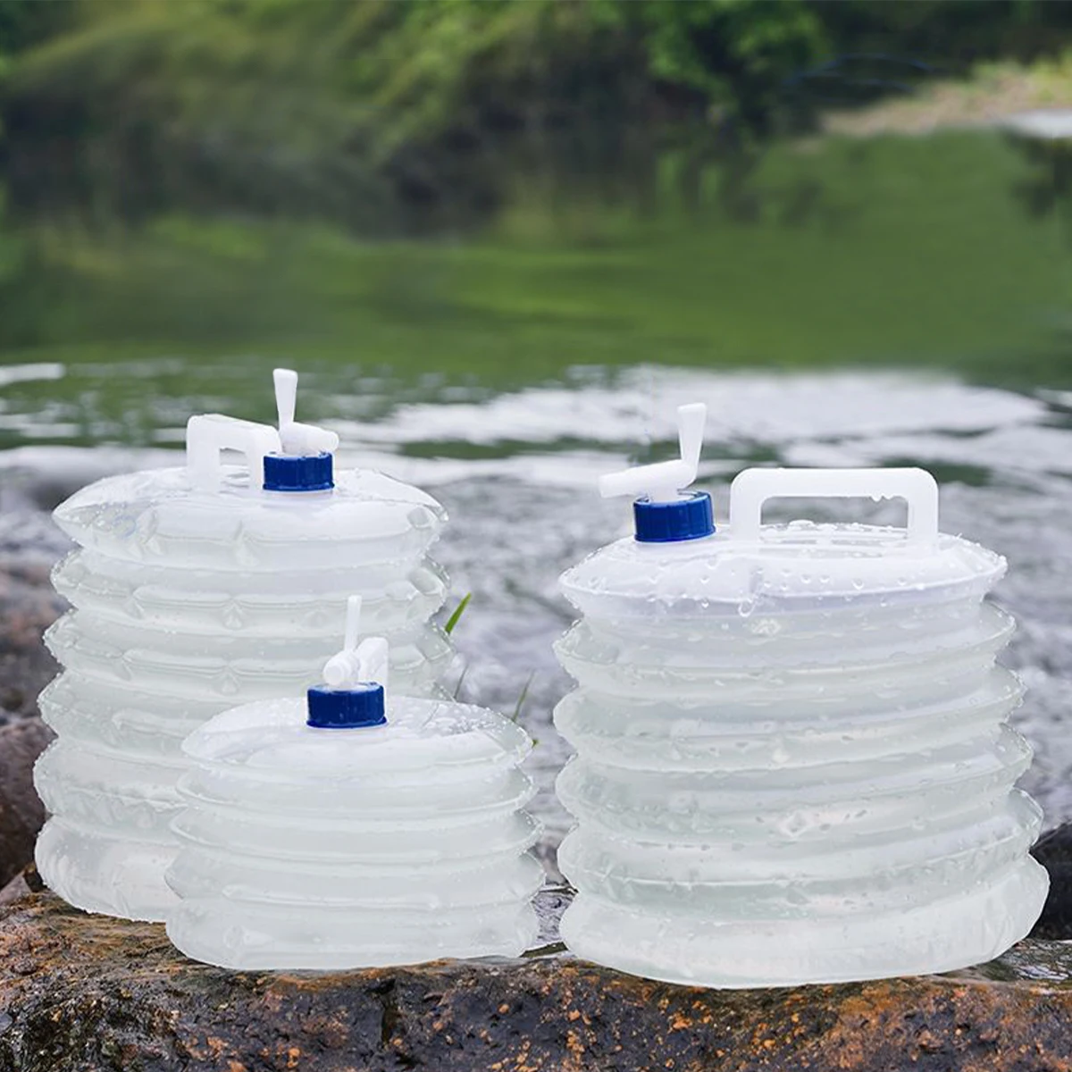

1Pcs 5/10L /15L Outdoor Foldable Collapsible Drinking Water Carrier Container Outdoor Camping Hiking Picnic Emergenc