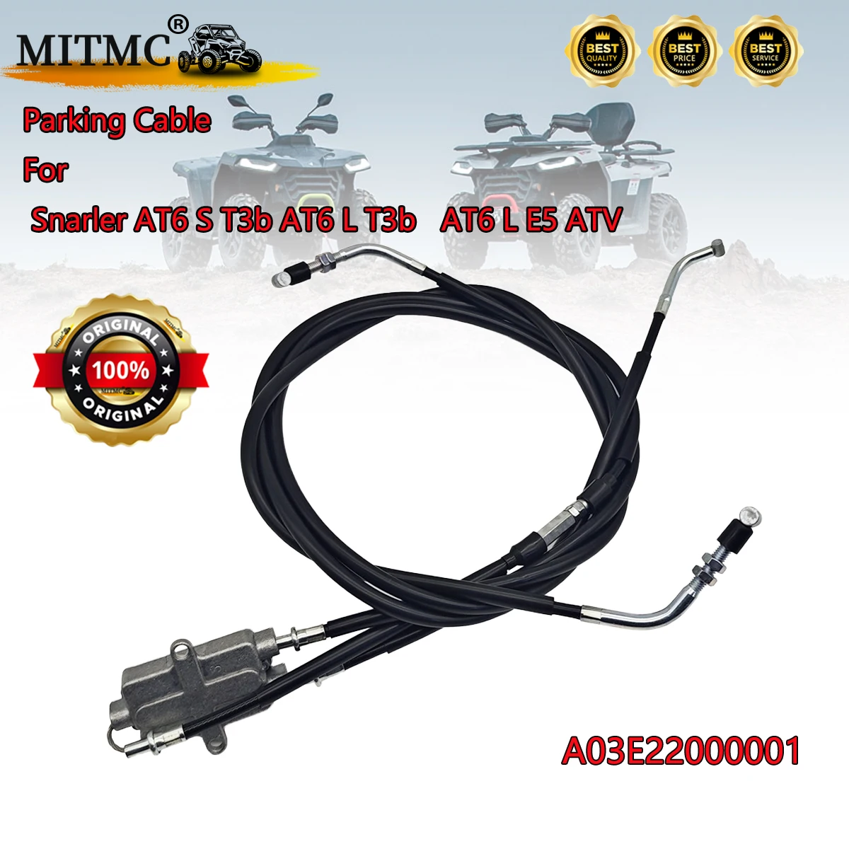 Parking Cable For SGW Snarler AT6 S T3b Snarler AT6 L T3b  Snarler AT6 L E5 ATV A03E22000001