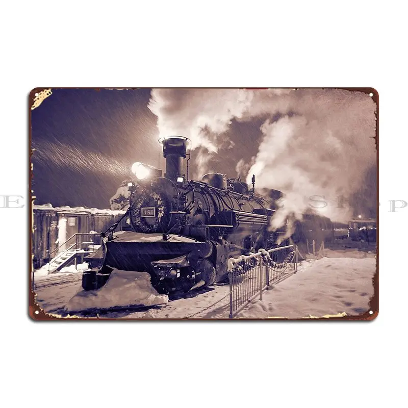 Polar Express Durango Colorado 2 Metal Sign Painting Living Room Club Design Designing Tin Sign Poster