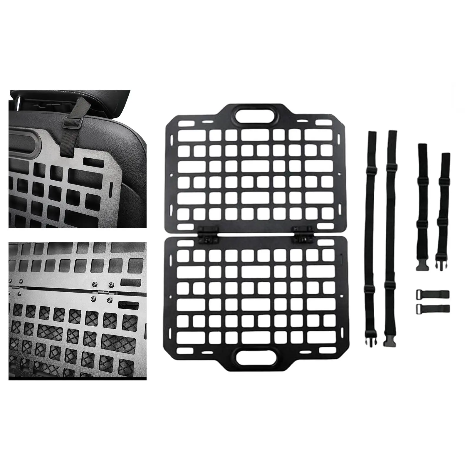 Vehicles Rear Seat Organizer Molle Panel Modular Storage for Automotive