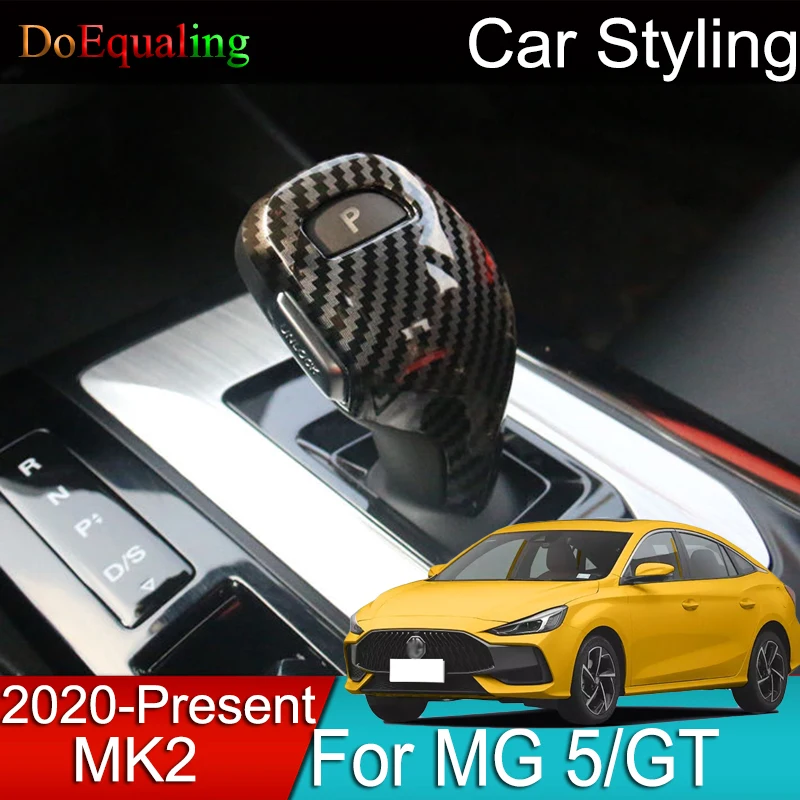 Gear Head Sequin Sticker Handle Decorative Cover Car Accessories Interior for MG 5 MG5 MGGT GT 2nd 2022 2021 2023 ABS