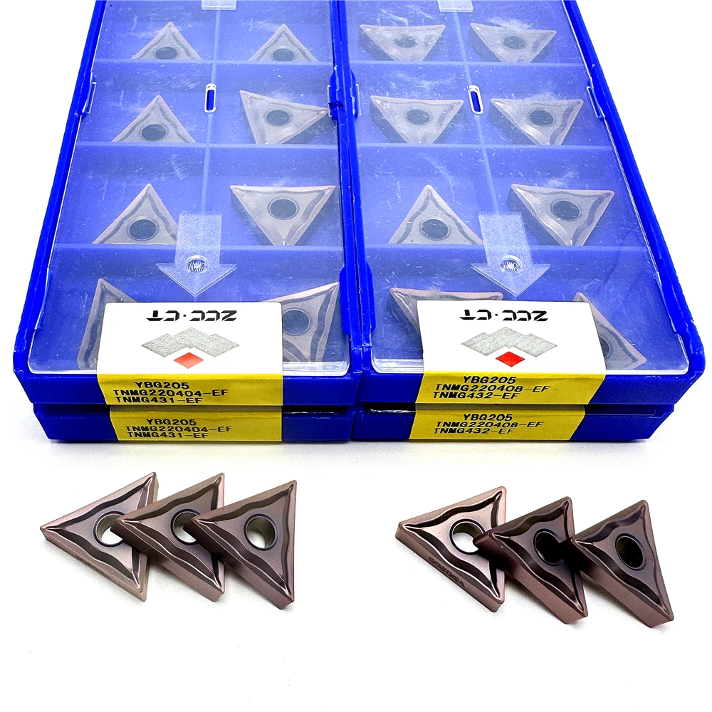 TNMG220404 TNMG220408-EF YBG205 ZCC.CT Carbide Insert Original Turning Tools High Quality Turning Steel Parts Processing