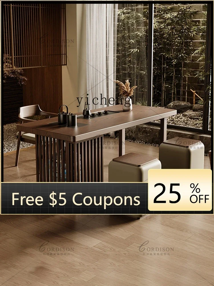 

W3-3 balcony solid wood tea table simple modern home living room office small tea table tea table