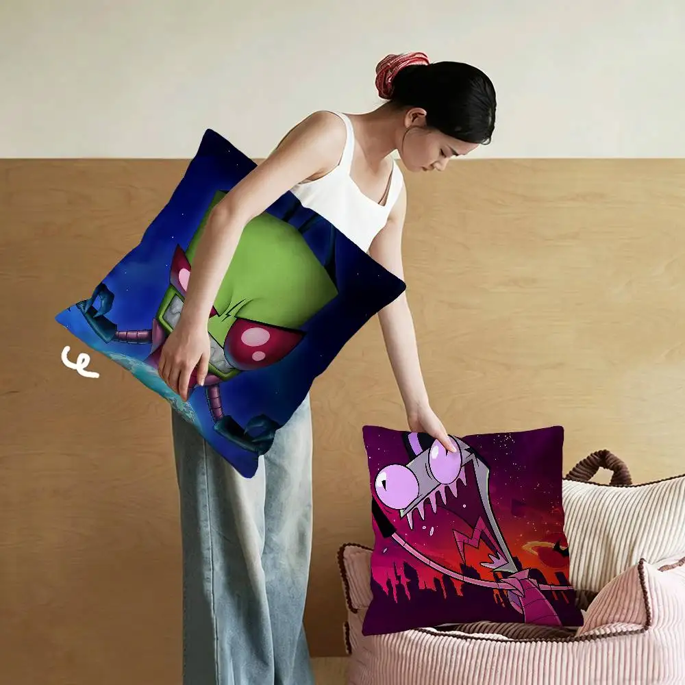 I-invader Cartoon Anime Z-zim pillow cover sofa cushion cover home room decoration children gift