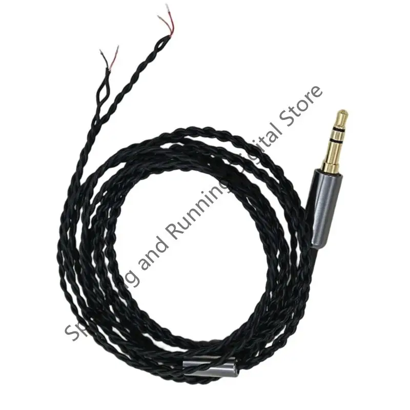 Q39d Open End 1/8inch 3,5 mm plug -connector geluidskabel voor hoofdtelefoon oortelefoon