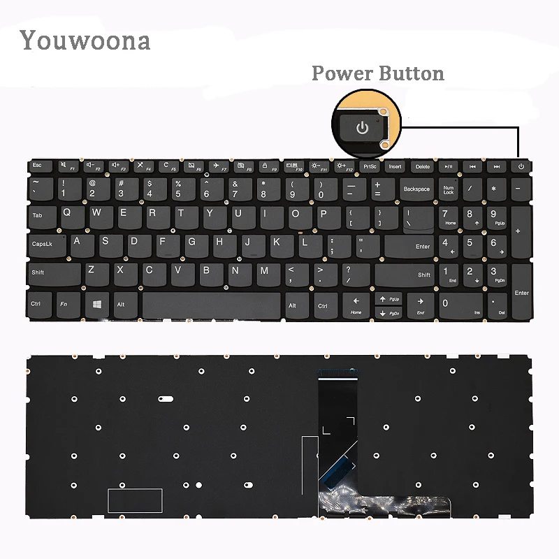 

New Original Laptop Keyboard For Lenovo IdeaPad 330C 320C 520 340C 330C-15IAP V130-15AST V130-15IKB V130-15IWL V130-IAP