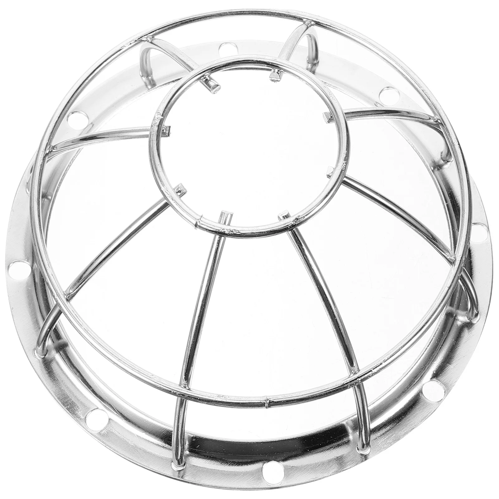 

Smoke Protection Cover Iron Wire Mesh Adjustable Base Universal Fit Guard Cage For Home Commercial