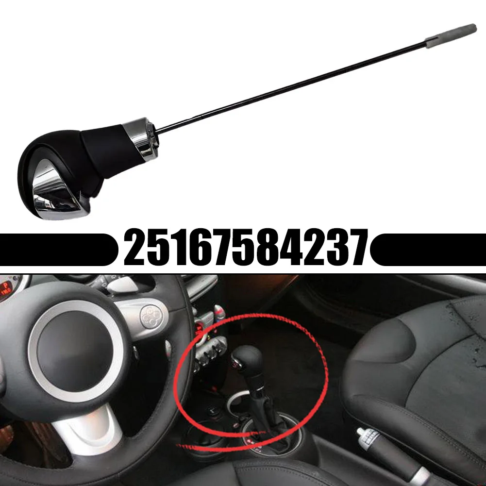 Black Leather Automatic Gear Shift Knob For For MINI For Cooper R56 R57 R58 R59 R60 R61 Clubman R55 Countryman Paceman R61 For R