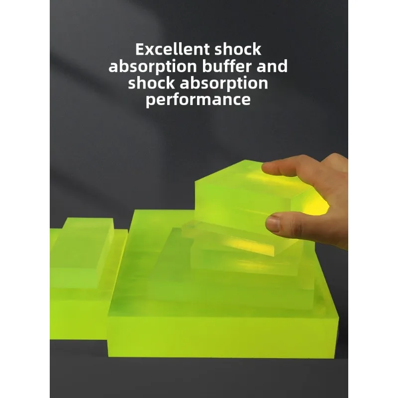 正方形のポリウレタン衝撃吸収パッド,機械式,耐油性,ゴム板,1個