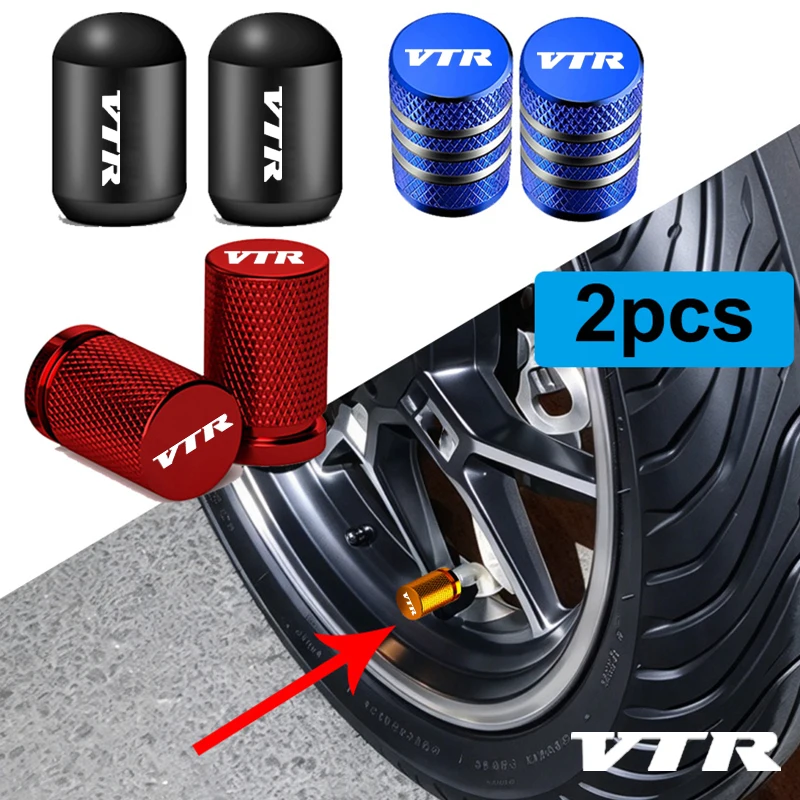 2pcs Motorcycle Tire Valve Stem Caps Wheel Cover for Honda VTR 1000 SP-1 SP-2 FV FW FX VTR1000 FIRESTORM 2026 Tires Accessories