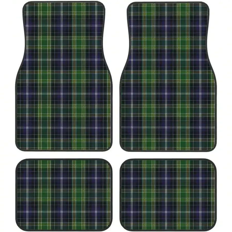

Car Mats Set Of 4 Classic Tartan Plaid Floor Mats For Cars Universal Front Rear Vehicle Rugs Auto Accessories For Truck Sedan