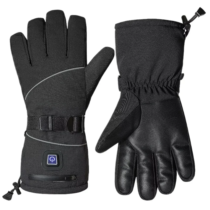 

Non-slip and windproof winter gloves warm touch screen thermal battery heating riding gloves