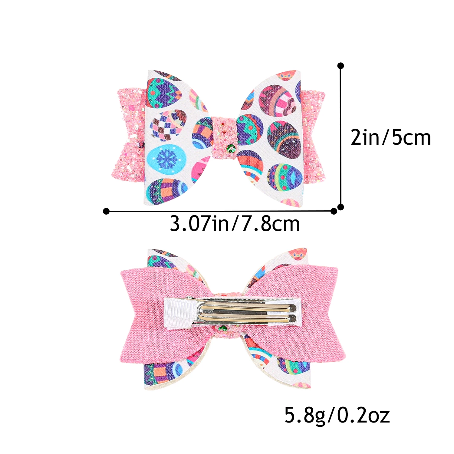 2/10pcs 소녀 머리 활 헤어 클립 아이 토끼 머리 활 바레트 클립 부활절 날 파티 헤어 액세서리 파티