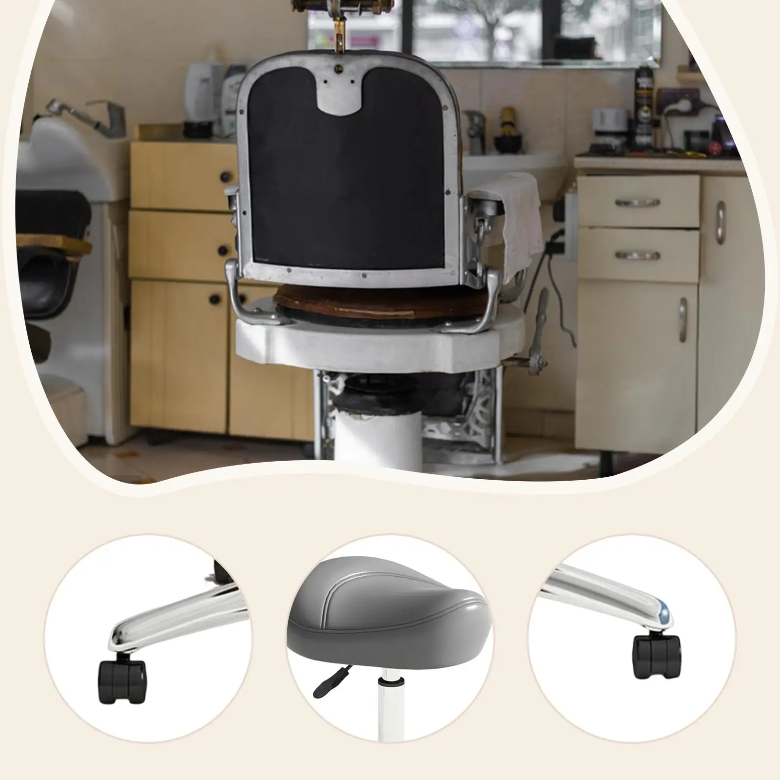 Silla de montar para salón de belleza, muebles de peluquero, silla giratoria de elevación, sillas para manicura tatuada, taburetes de banco de peluquería para barbería